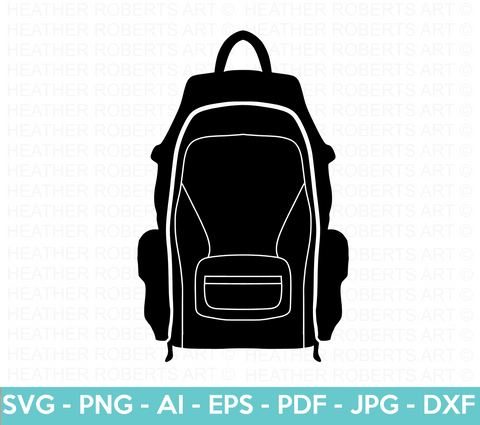 Backpack Silhouette SVG