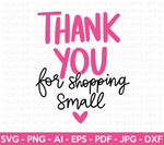 Thank You for Shopping Small SVG