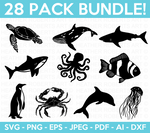 Sea Animals Svg Bundle