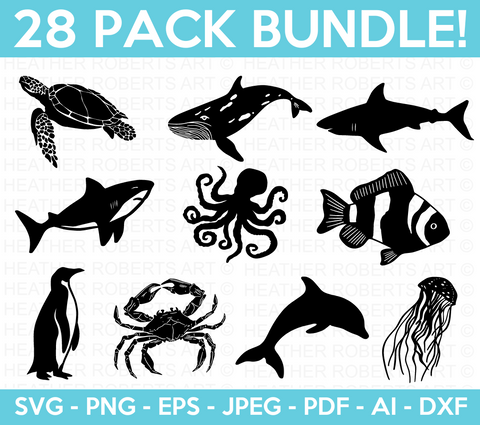 Sea Animals Svg Bundle