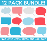 Speech Bubble SVG Bundle