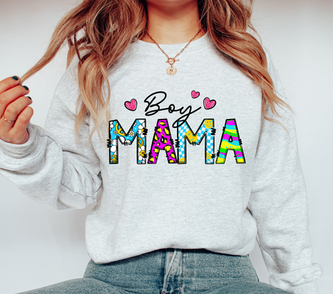 Boy Mama Sublimation PNG