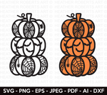 Bats and Pumpkins Svg