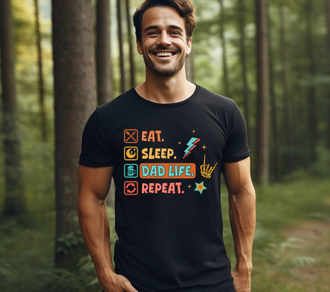 Eat Sleep Dad Life Repeat Png