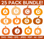 Pumpkin Monogram SVG Bundle