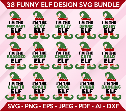 Elf Family SVG Bundle