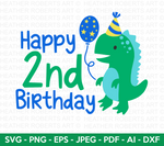 Happy 2nd Birthday Svg