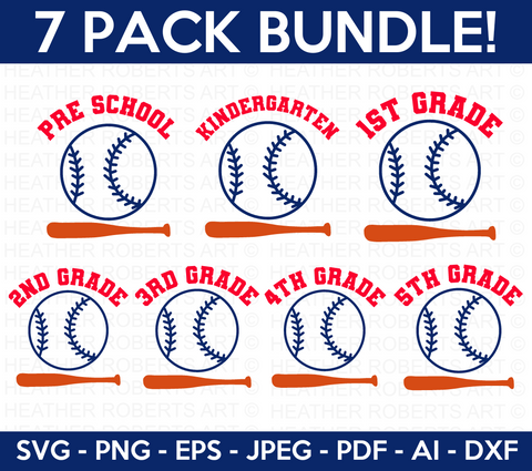 Baseball Back to School SVG Bundle