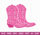 Cowgirl Boots SVG