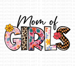 Mom of Girls Sublimation PNG