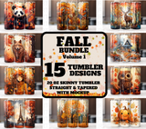 Fall 20 Oz Tumbler Sublimation Wraps Bundle - Volume 1