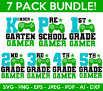 Gamer Back to School SVG Bundle