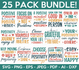 Positive Quotes SVG Bundle