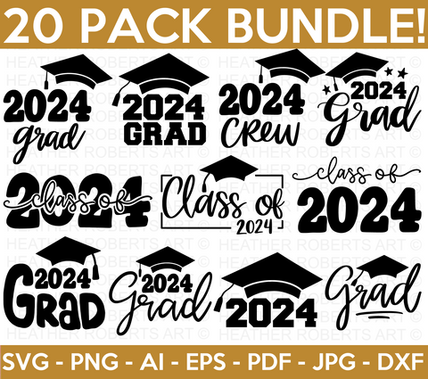 Graduation 2024 SVG Bundle