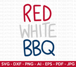 Red White and BBQ SVG