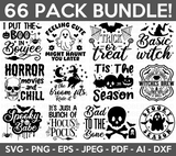 Retro Halloween SVG PNG Bundle