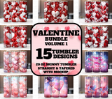 Valentine's Day 20 Oz Tumbler Wrap Bundle - Volume 1