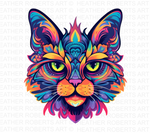 Psychedelic Cat PNG