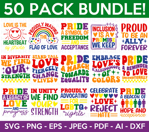 LGBTQ+ SVG Bundle, Gay Pride SVG Bundle