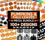 Pumpkin and Fall Leaves Mega SVG Bundle