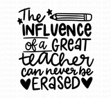 The Influence Of A Great Teacher Svg