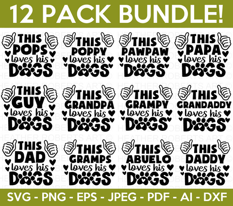 Loves His Dogs SVG Bundle