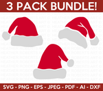 Christmas Santa Hats Mini SVG Bundle