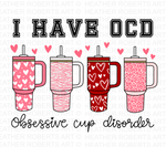 Retro Obsessive Cup Disorder Valentine's Day Png