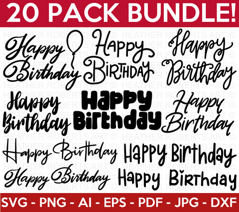 Birthday SVG Bundle