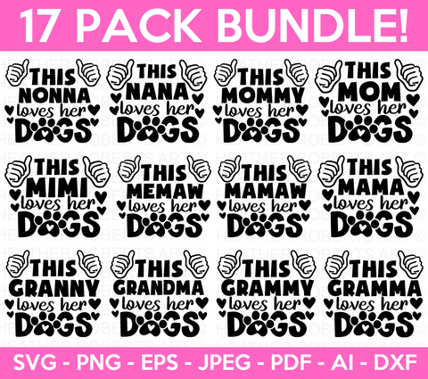 Loves Her Dogs SVG Bundle