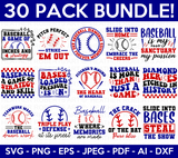 Baseball SVG Bundle