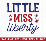 Little Miss Liberty SVG