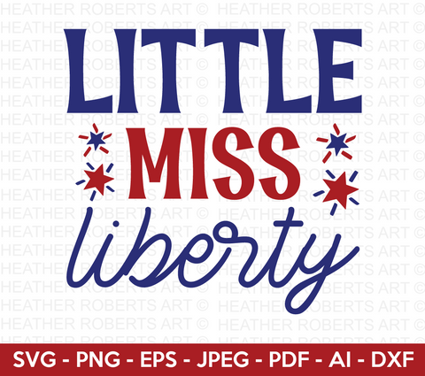 Little Miss Liberty SVG