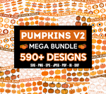 Pumpkin Mega SVG Bundle, 590+ Designs