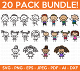 Stick Figures Svg Bundle