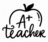 A+ Teacher Svg