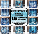 Christmas 20 Oz Tumbler Wrap Bundle - Volume 1