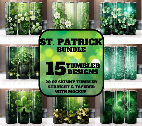 St. Patrick's Day 20 Oz Tumbler Wrap Bundle