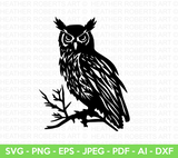 Owl Silhouette Svg