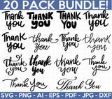 Thank You SVG Bundle