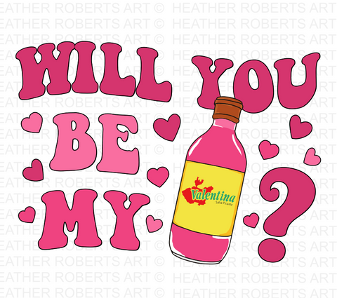 Will You Be My Valentine PNG