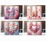 Valentine's Day 20 Oz Tumbler Wrap Bundle - Volume 2