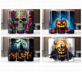 20 Oz Halloween Tumbler Sublimation Wraps Bundle