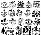 Retro Halloween SVG PNG Bundle