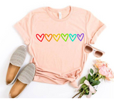 Rainbow Hearts SVG