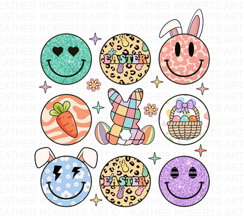 Easter Face Sublimation PNG