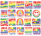 LGBTQ+ SVG Bundle, Gay Pride SVG Bundle