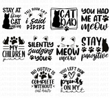 Cat Quotes Svg Bundle