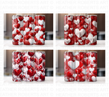 Valentine's Day 20 Oz Tumbler Wrap Bundle - Volume 1