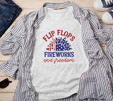 Flip Flops Fireworks And Freedom Svg